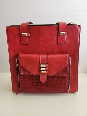 NWOT Sharif Tote Bag Red | Large Tote | Minor Wear